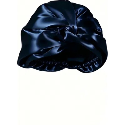 Silksilky 22momme Pure Silk Hair Wrap In Blue