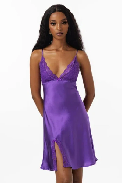 Silksilky Lace Back Straps Silk Dress Nightgown