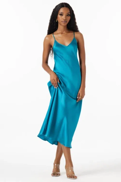 Silksilky Mulberry Silk Spaghetti Strap Long Nightgown