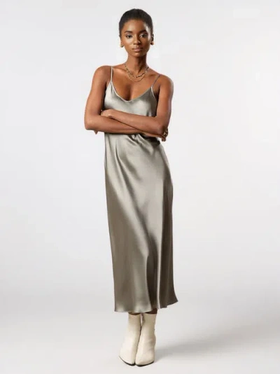 Silksilky Mulberry Silk Spaghetti Strap Long Nightgown