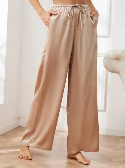 Silksilky Pants In Champagne