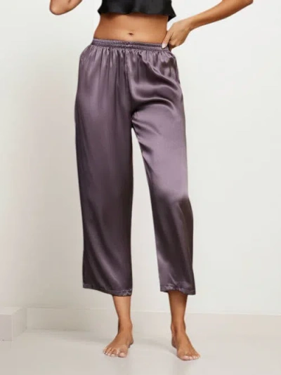 Silksilky Sleep Pants In Purplegray