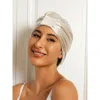 Silksilky Pure Silk Double Layer Night  Bonnet In Sand