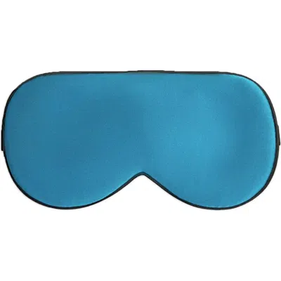 Silksilky Pure Silk Elastic Band Sleep Eye Mask In Blue