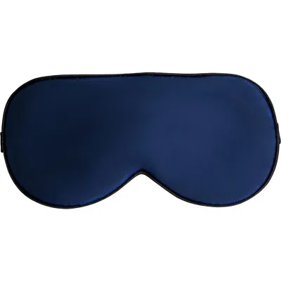 Silksilky Pure Silk Elastic Band Sleep Eye Mask In Blue