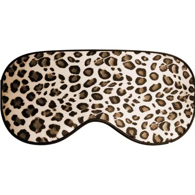 Silksilky Pure Silk Elastic Band Sleep Eye Mask In Brown