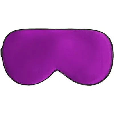 Silksilky Pure Silk Elastic Band Sleep Eye Mask In Purple