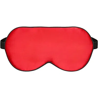 Silksilky Pure Silk Elastic Band Sleep Eye Mask In Red