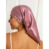 Silksilky Pure Silk Elasticated Bonnet In Pink