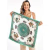 Silksilky Pure Silk Printed Square Scarf
