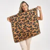 Silksilky Pure Silk Printed Square Scarf In Brown