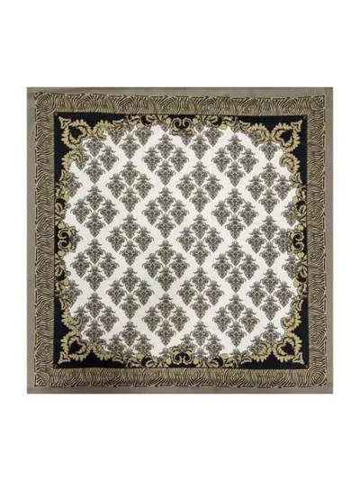 Silksilky Pure Silk Vintage-inspired Pattern Square Scarf In Multi