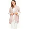 Silksilky Pure Wool Scarf Shawl In Sand