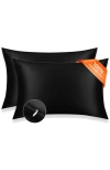 Silksilky Set Of 2pcs-22momme Mulberry Silk Hidden Zipper Pillowcase