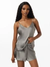 Shop Silksilky Silk Spaghetti Strap Camisole Pajama Set