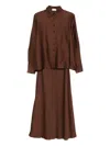 Silkylicious Fiora Maxi Skirt Set In Brown