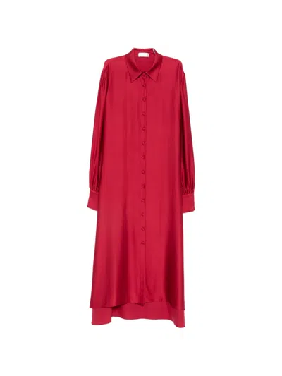Silkylicious Nigora Shirt Dress In Pink