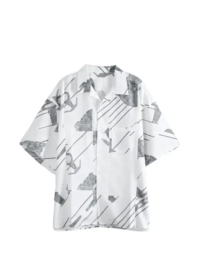 Sillage Graphic-print Short-sleeve Shirt In Animal Print