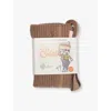 Silly Silas Hippy Footless Ribbed Organic-cotton Knitted Tights 6 Months-3 Y In Cocoa Blend