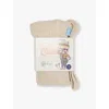 Silly Silas Hippy Footless Ribbed Organic-cotton Knitted Tights 6 Months-3 Year In Cream Blend