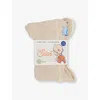 Silly Silas Retro Footed Ribbed Organic-cotton Knitted Tights 6 Months-3 Year In Cream Blend
