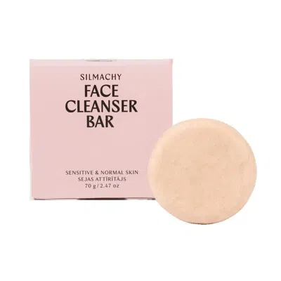 Silmachy Cosmetics Pink Face Cleanser Bar Sensitive To Normal Skin