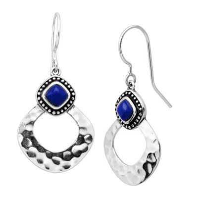 Silpada Atacama' Natural Lapis Drop Earrings In Sterling Silver In Blue