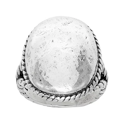 Silpada Big Presence' Sterling Silver Ring In White