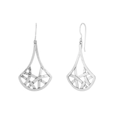 Silpada Bound Together' Sterling Silver Drop Earrings In White