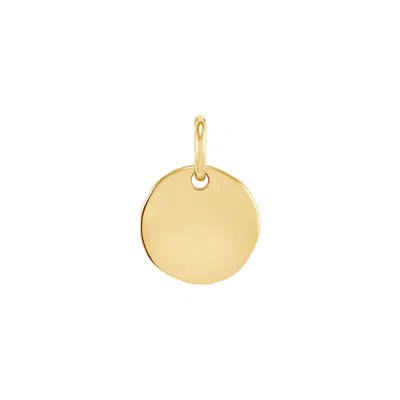 Silpada Caption This' Charm In 14k Yellow Gold-plated Sterling Silver, 13 Mm In Black