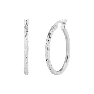 Silpada Captivating' Hoop Earrings In Sterling Silver In Black