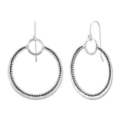 Silpada Chances' Sterling Silver Drop Earrings In White