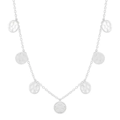 Silpada Coin Path' Sterling Silver Necklace, 17" + 2" In White