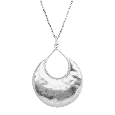 Silpada Crescent Drop' Pendant In Sterling Silver, 28" + 2" In White