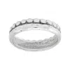 Silpada Crown' Sterling Silver Band Ring In White