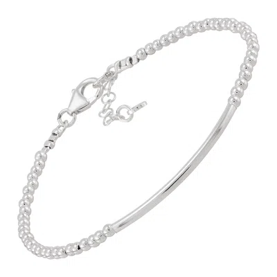 Silpada Delicate Intent' Sterling Silver Hematite Bracelet, 7.5" + 1"