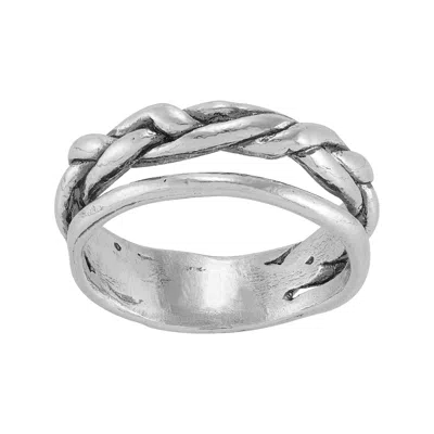Silpada Discovering' Sterling Silver Ring In White