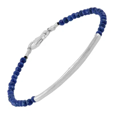 Silpada Distilled Night' Sterling Silver Blue Lapis Bracelet, 7.5"