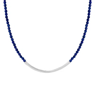 Silpada Distilled Night' Sterling Silver Blue Lapis Necklace, 16" + 2"