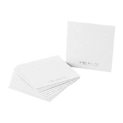Silpada Earrings Card Pack - 10 Per Pack In White