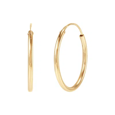 Silpada Endless Elegance' Hoop Earrings In 14k Gold-plated Sterling Silver In Pattern