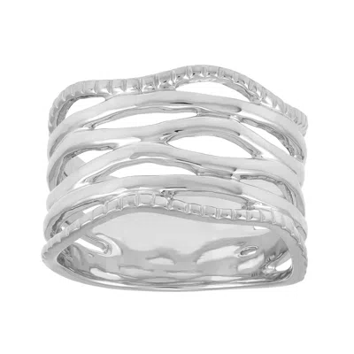 Silpada Enigma' Sterling Silver Ring In White
