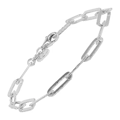 Silpada Falling Paperclips' Bracelet In Sterling Silver, 7.25" In Gold