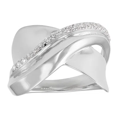 Silpada Gentle Frost' Sterling Silver White Cubic Zirconia Ring