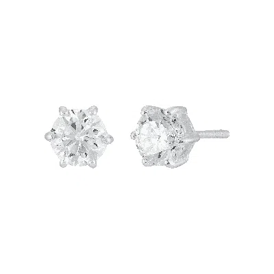 Silpada Glisten And Gleam' Cubic Zirconia Stud Earrings In Sterling Silver In White