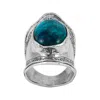 Silpada Great Discovers' Sterling Silver Compressed Turquoise Ring In Blue