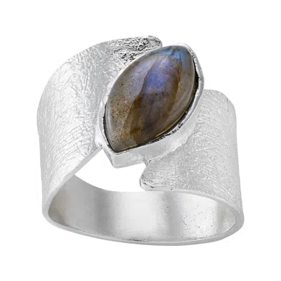 Silpada Greenery' Sterling Silver Labradorite Ring In Multi