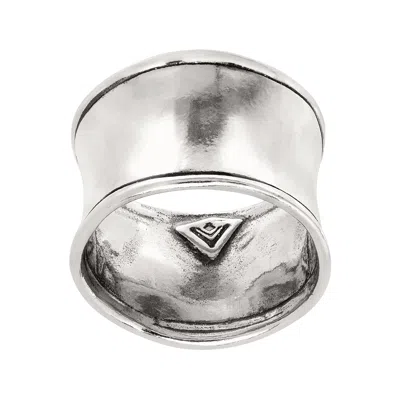 Silpada Hammered Cuff' Ring In Sterling Silver In Metallic