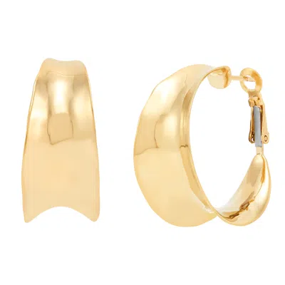 Silpada Happiness' 18k Yellow Gold-plated Sterling Silver Hoop Earrings