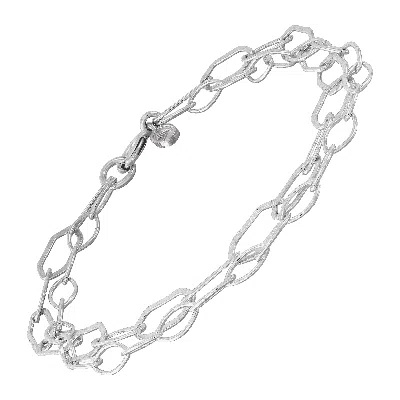 Silpada Harmonious' Bracelet In Sterling Silver, 7.5" In Metallic